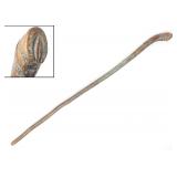 Lot 83 Green painted wood Hoof Cane