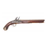 Lot 104 English Flintlock Pistol, Regimental Marked