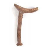 Lot 108 Aboriginal Wood Carved Gun Crutch, Philippines