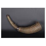 Lot 114 African 19th C. Brass Wire Wrapped Powder Horn