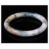 Lot 157 Beautiful Chinese Mottled Jade Bangle Bracelet
