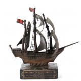 Lot 182 Miniature Mayflower Bronze Ship Model, circa 1929