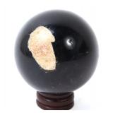 Lot 199 Wonderful Polished Amber Sphere with Stand
