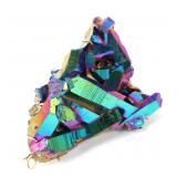 Lot 200 Rainbow Aura Quartz Crystal Cluster