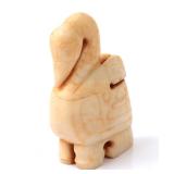 Lot 257 Chinese White Hardstone Carved Swan