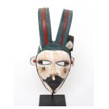 Lot 307 Fine African Wood Carved Mask, Nigeria, 20th c.