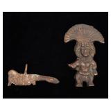 Lot 334 Two Bronze Objects