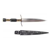 Lot 31 German WWII Vintage Knife w Scabbard