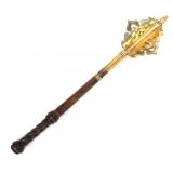Lot 34 Polished Brass Battle Mace, 16th C. Style