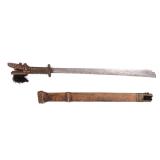 Lot 80 Alligator Handle Kampilan, Lumad Peoples 20th c.