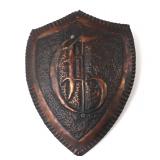 Lot 130 Embossed Copper Buckler Shield