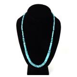 Lot 145 Gorgeous Turquoise Disc Necklace