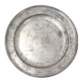Lot 198 Large Revolutionary War Period Pewter Plate, Dated 1775