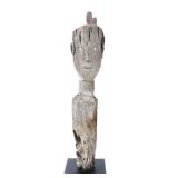 Lot 243 Borneo Wood Carved Guardian Figure