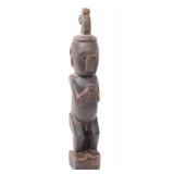 Lot 246 Wonderful Wood Carved Indonesian Ancestor Figure