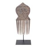 Lot 263 Beautiful Wood Carved Indonesian Comb