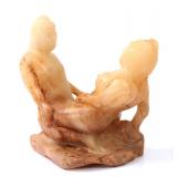 Lot 324 Chinese Hardstone Carving Male & Female