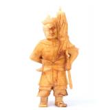 Lot 328 Chinese Hardstone Standing Warrior