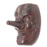 Lot 351 Vintage Japanese Wood Carved Tengu Mask