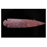 Lot 370 Large Jasper Knapped Spearhead