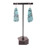 Lot 22 Stunning Pair of Turquoise Earrings