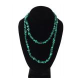 Lot 67 Chipped Malachite Bead Necklace