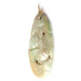 Lot 112 Chinese Jade Fish & Lotus Pendant