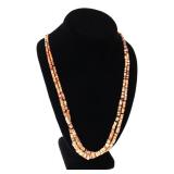 Lot 125 Ecuadorian Chip Seed Coral Necklace