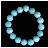 Lot 130 Lovely Aquamarine Beaded Bracelet