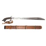 Lot 41 Philippines Bolo Sword w Scabbard, Early 20th C.