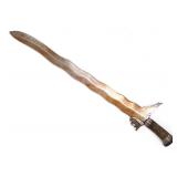 Lot 44 Moro Wavy Blade Kris with Iron Asang