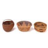 Lot 140 Group of Three Vintage Baskets from Mexico