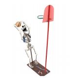Lot 141 Paper Mache Death Playing Basketball