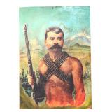Lot 147 Emiliano Zapata Salazar, Oil on Tin