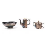 Lot 162 Three Silver Plate Vessels