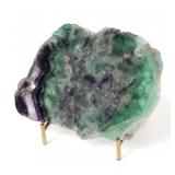 Lot 176 Lovely Slice of Natural Fluorite wStand