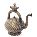 Lot 214 Very Heavy Brass Wine Pouring Vessel