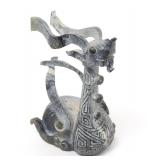 Lot 248 Chinese Jade Royal Bird Carving, 691 grams