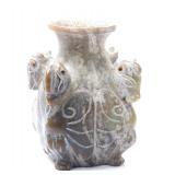 Lot 269 Chinese Phoenix Heavy Stone Carved Vessel