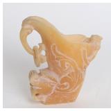 Lot 308 Chinese Hardstone Vase with Dragon