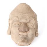 Lot 319 Rare Sandstone Luohan Head, probably Ming Dynasty