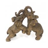 Lot 333 Chinese Brass or Bronze Elephants