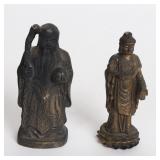 Lot 340 Chinese Shou Lao and Japanese Kichijoten