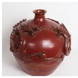 Lot 354 Chinese Red Dragon Ceramic Jar