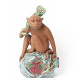 Lot 362 Auspicious Chinese Porcelain Monkey Statue
