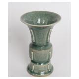 Lot 390 Chinese Celadon Gu Style Vase