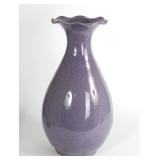 Lot 393 Large Chinese Eggshell Glazed Purple Vase