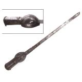 Lot 53 Indian Silver Inlaid Gauntlet Sword, 18th c.