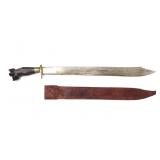 Lot 79 Negrito Bolo Sword & Scabbard, Inscribed 1968