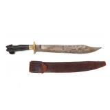 Lot 80 Philippines Negrito Bolo Sword & Sheath